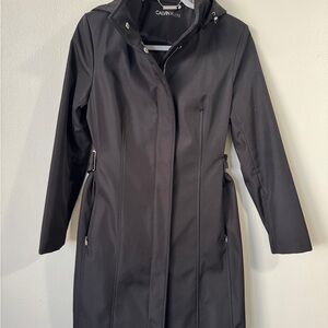 Calvin Klein Women's Black Trench Coat